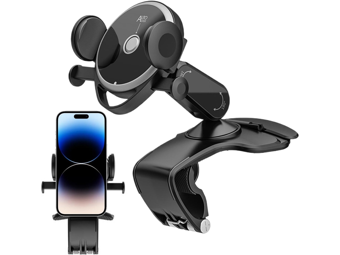 Suporte Para Celular Veicular, Rotação De 360°, Fixação Antiderrapante