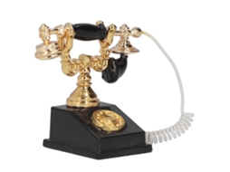 Modelo De Teléfono Miniatura Retro Para Casa De Muñecas, Accesorio Decorativo Europeo Antiguo