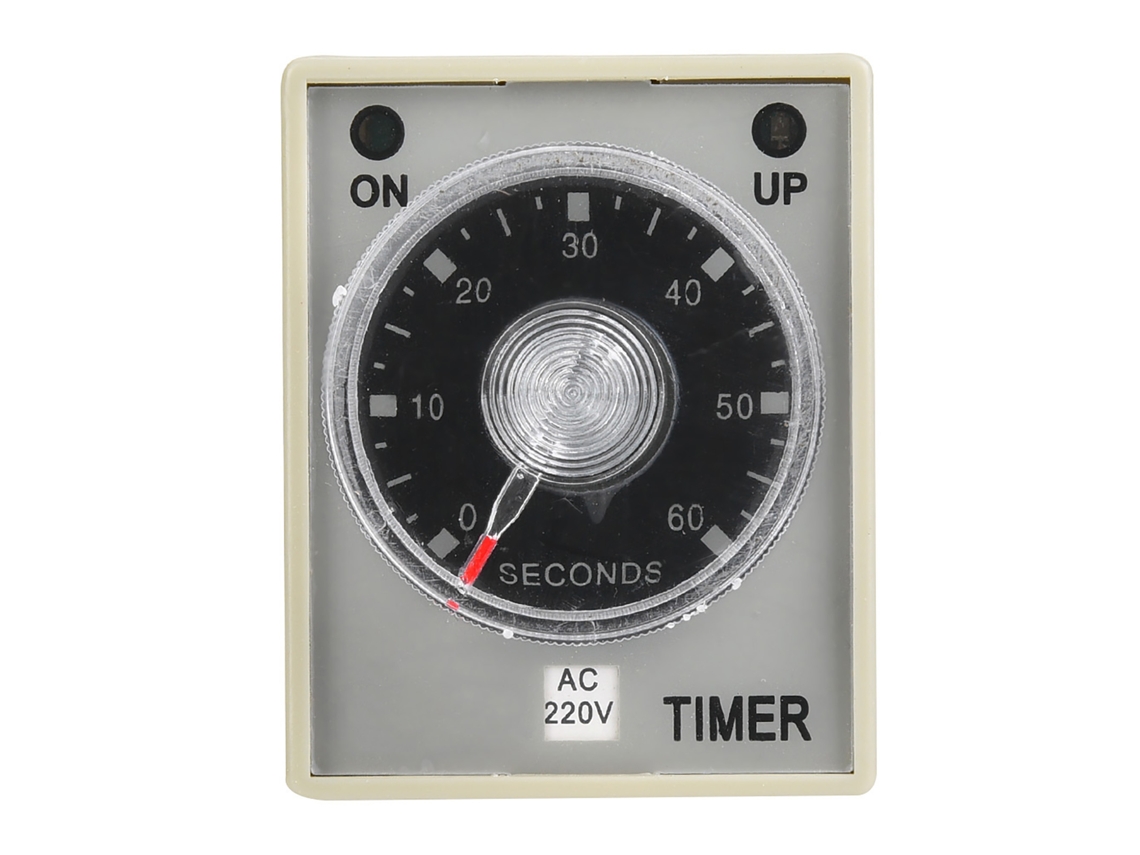Relé de Tiempo Electrónico 8 Pines Retardo de Liberación 60s Montaje Din Rail 220v Ca | S/MARCA