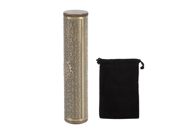 Tubo De Almacenamiento Metalico Estanco Impermeable Portatil De Aleacion De Zinc Para Camping Y Viajes Bronce