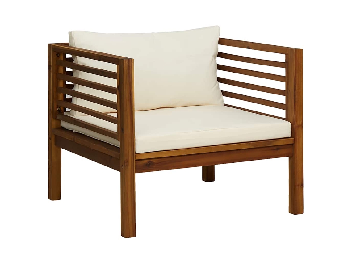 Garden Chair, Garden Chairs Vidaxl Branco Madeira De Acácia (n/a)
