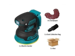 Lixadeira Elétrica Sem Escova Para Bateria Makita 18v 21v Máquina De Lixamento Moinho 9pcs/set PENGDSJE
