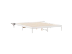 Cama com Mesas Laterais Branco 200 X 220 Cm MAISON EXCLUSIVE