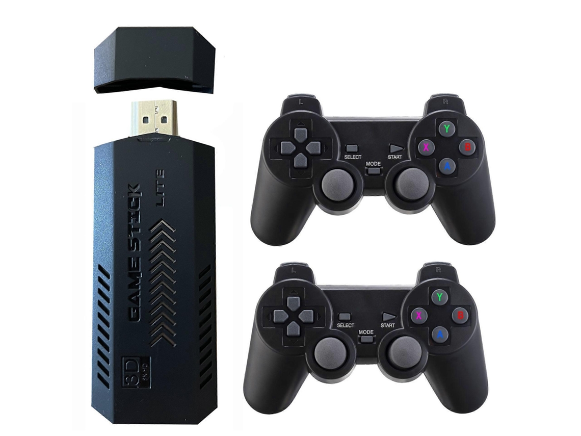 X2 Plus Game Stick Retro Console Controle Sem Fio Duplo 40.000 Jogos 128 Gb Ly Ebike