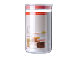 Recipiente de Cozinha Redondo com Selo de Pressão Hermético TATAY (Vermelho -2L)