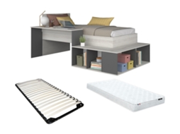 Cama Combinada Com Secretária E Arrumação Rigali