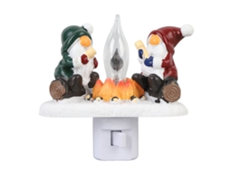 Luz de Noite Natal Plug in Fogo Piscante S/MARCA