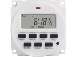 Temporizador Lcd Digital Tm618sh Com Intervalo De 1 Segundo 5v 12v 24v