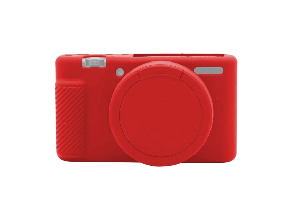 Caso Protetor De Silicone Macio Para Sony Zv-1 Vermelho