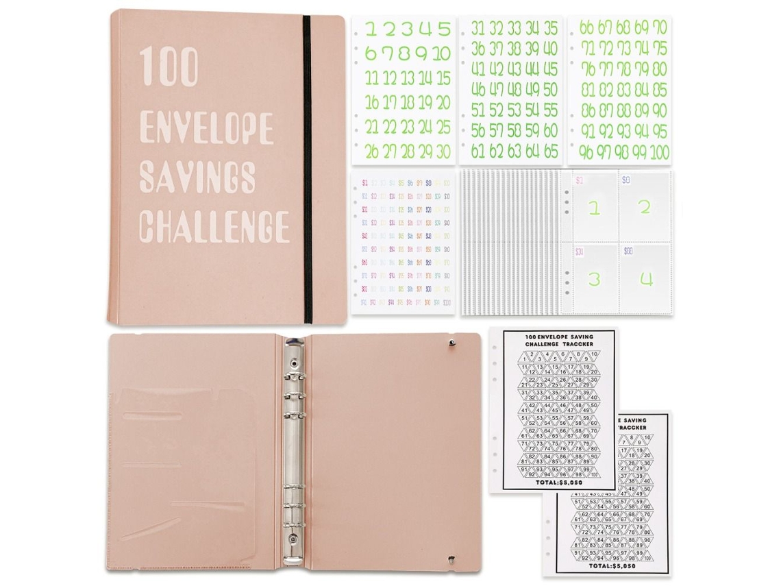 Caderno De Planejamento Orçamentário Com Pasta E Envelope Para Plano Financeiro Rosa 1 Rosa Aquaforge