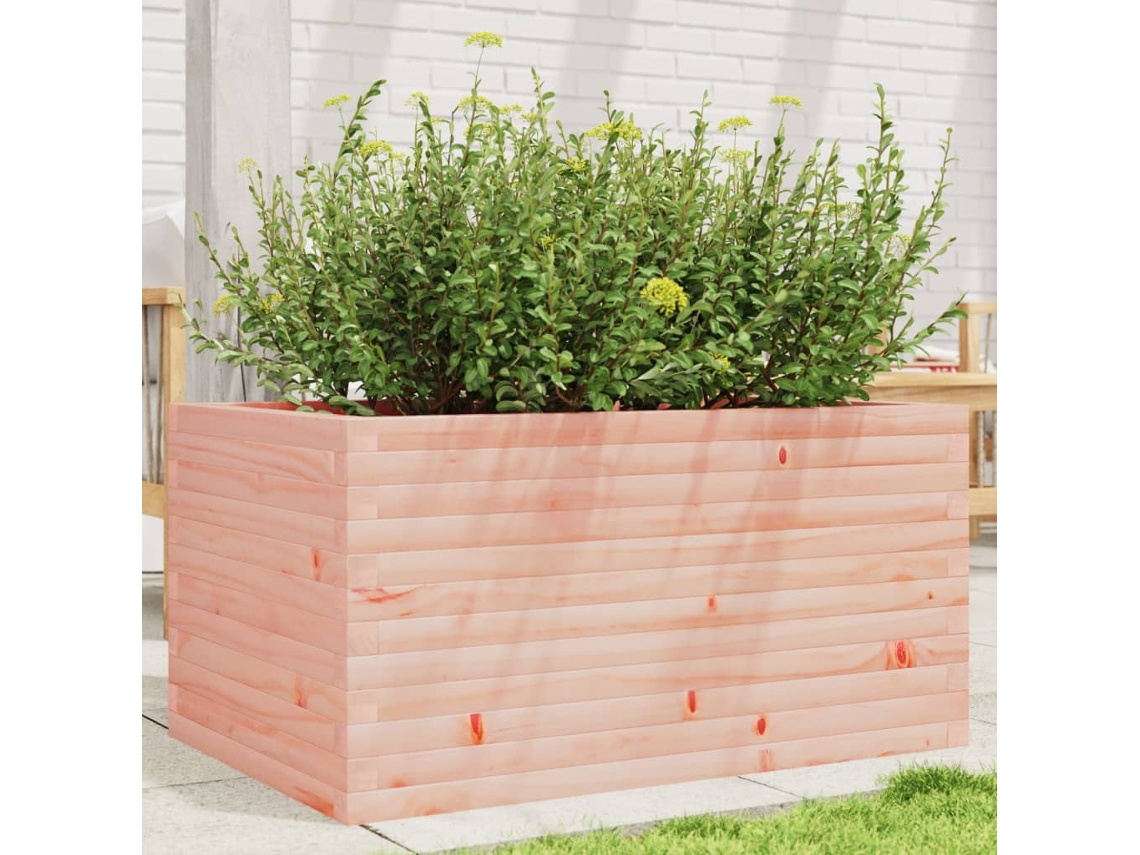 Vidaxl Vaso/floreira De Jardim 90x60x45,5 Cm Madeira De Douglas Maciça
