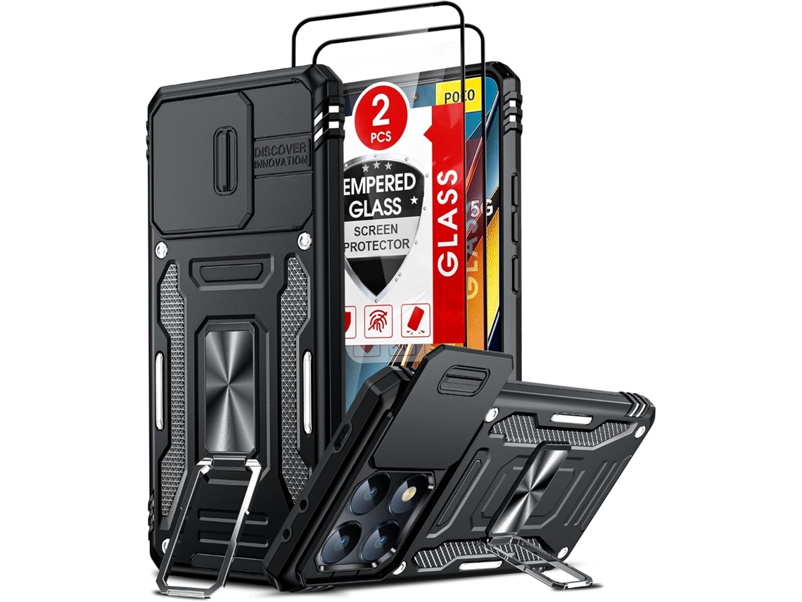 Capa Antichoque Proteção Câmera Para Xiaomi Xiaomi Poco X6 Pro 5g/redmi K70e 5g Hongwe. Pele Sintética Verde