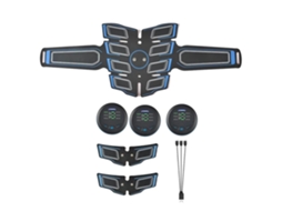 Estimulador Muscular Abdominal Ems Usb para Treinamento Físico, Feito de Abs e Tpr MDUG (azul)
