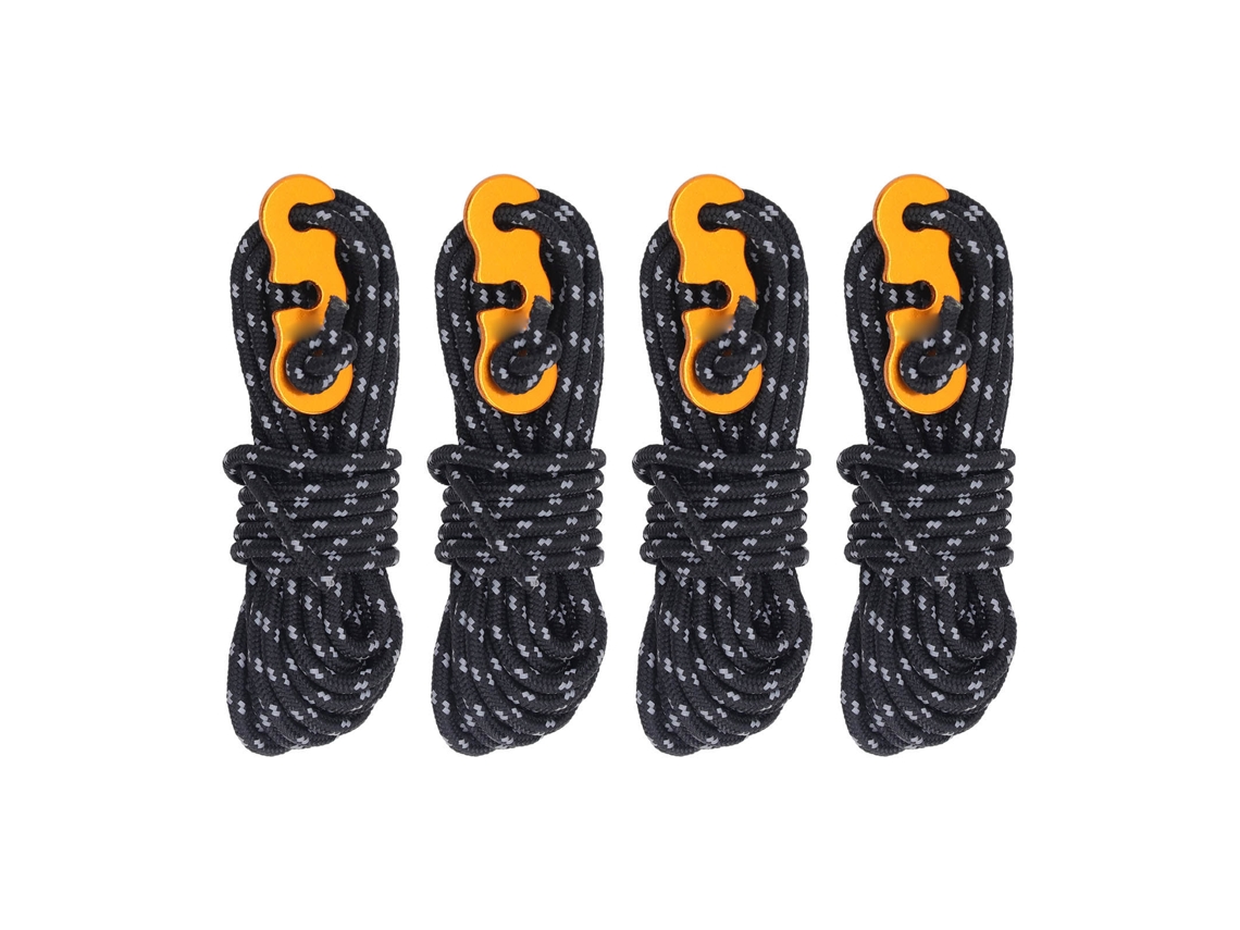 Linhas Guy 3mm 4pcs 13.1ft Reflectivas para Camping