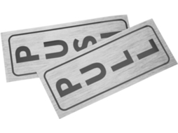 Placa De Pvc Besportble 2 Peças Para Portas Correr, Escritórios, Com Adesivo, Fácil Instalação, Design Elegante, Ideal