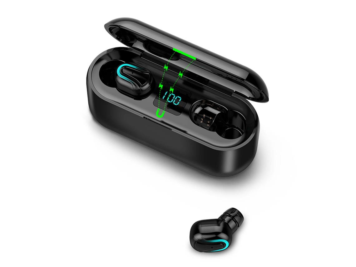 Aetheria fone de Ouvido Tws Bluetooth 5.0 com Microfone Ipx5 À Prova D'água Caixa de Carregamento com Display Digital