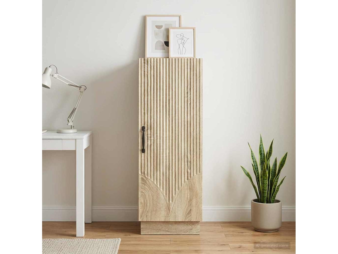Vidaxl Buffet Carvalho Sonoma 33 X 34,5 X 87 Cm Derivados De Madeira