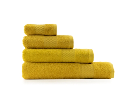 Conjunto De Toalha Boskimo Mano Bide Ducha Amarelo - 4pcs (30x50)