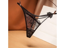 2026 tanga Mujer Transparente Encaje Bordado Floral Tela Red+algodón Bajo Cintura Talla Única Sexy