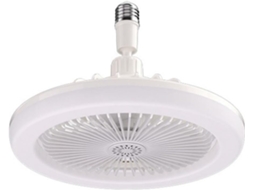 Ventiladores De Teto Com Controle Remoto E Lâmpada E27, Base