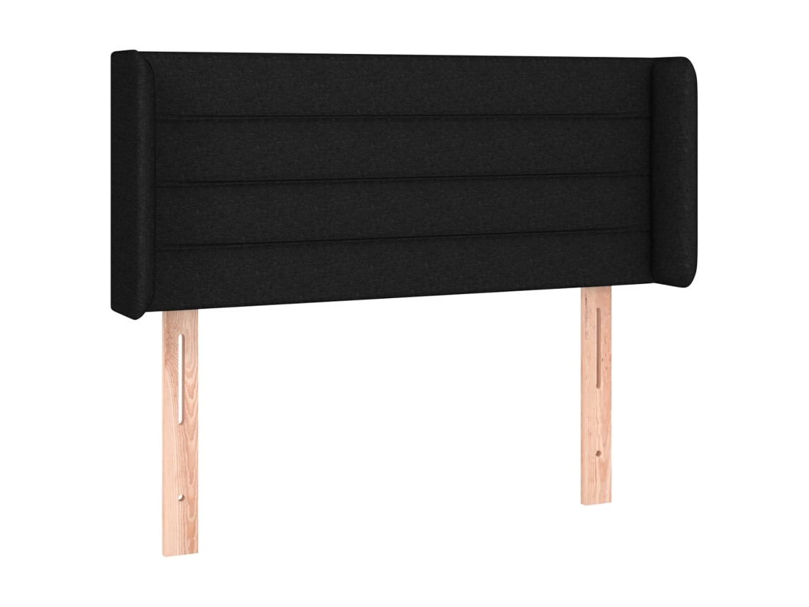 Cabeceira de Cama C/ Abas Tecido 93x16x78/88 Cm Preto MAISON EXCLUSIVE