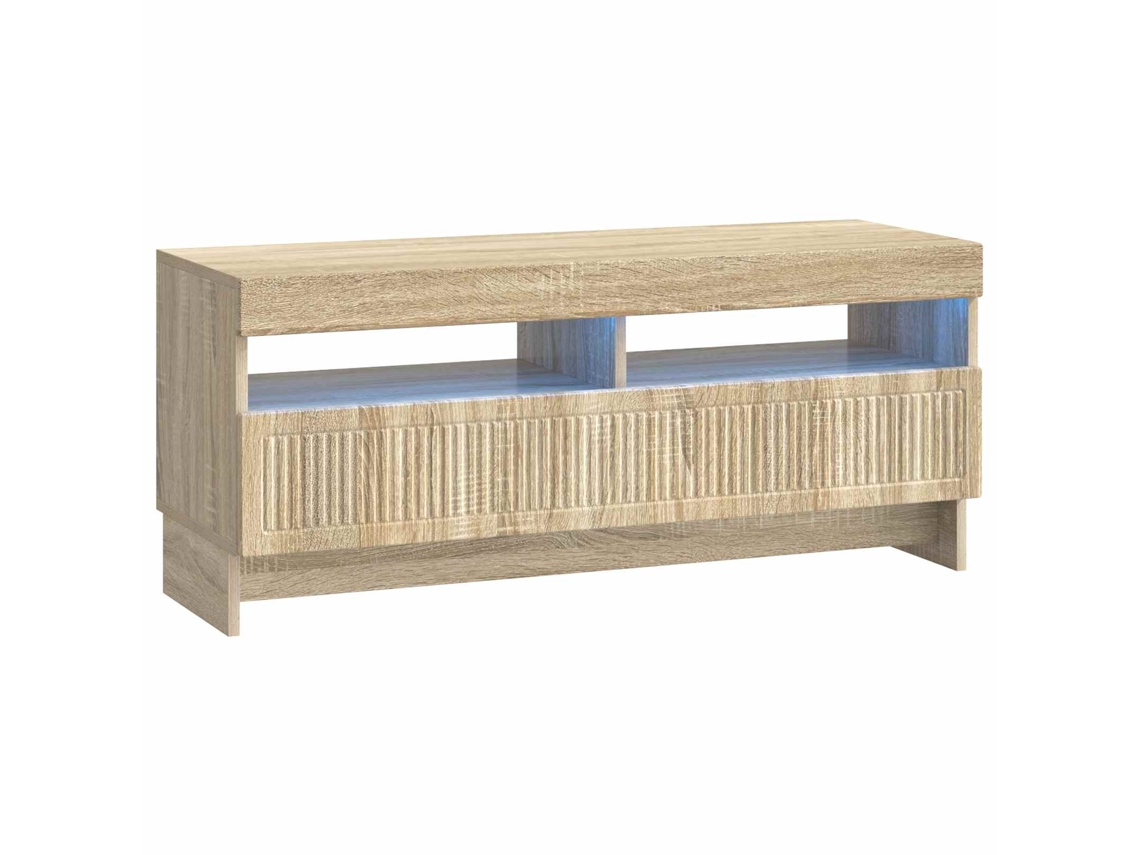Vidaxl Gabinete De Tv Led Carvalho Sonoma Derivados De Madeira