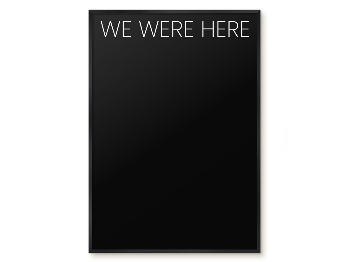 Magnetic Wall Board We Were Here For The Office Espelharte (70x100 Cm)