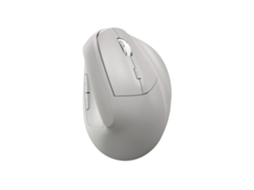 Rato Ergonómico Yizhood Sem Fios 2.4g Bluetooth Dual Mode Recarregável Cinzento