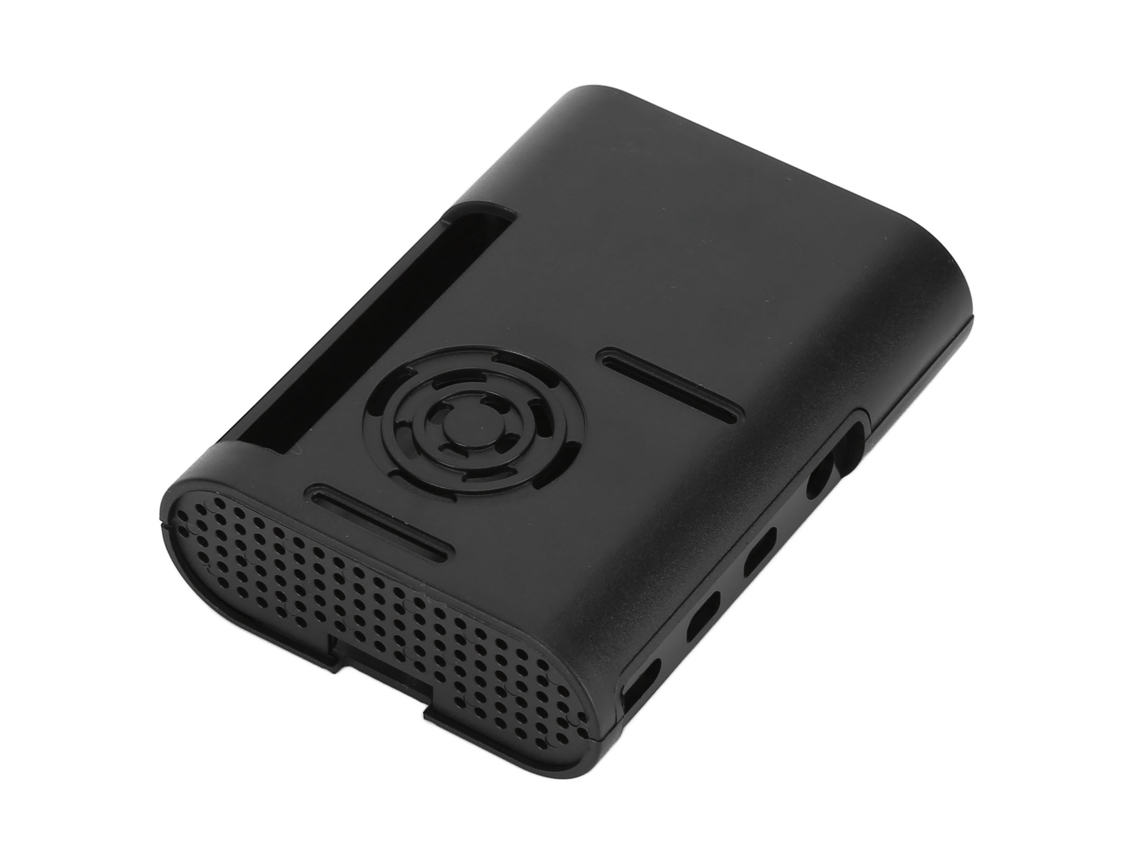 Capa De Proteção Com Dissipação De Calor Em Abs Para Raspberry Pi 4 Model B (preto)