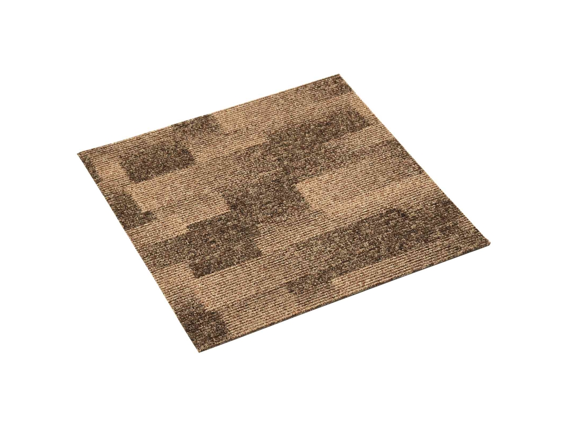 Conjunto 20 Tapete Moderno Vidaxl Castanho Polipropileno (50 X 50 Cm)
