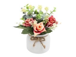 Arranjos de Flores Artificiais em Vaso Decoração Central de Mesa com Flores Falsas NEVEANCE