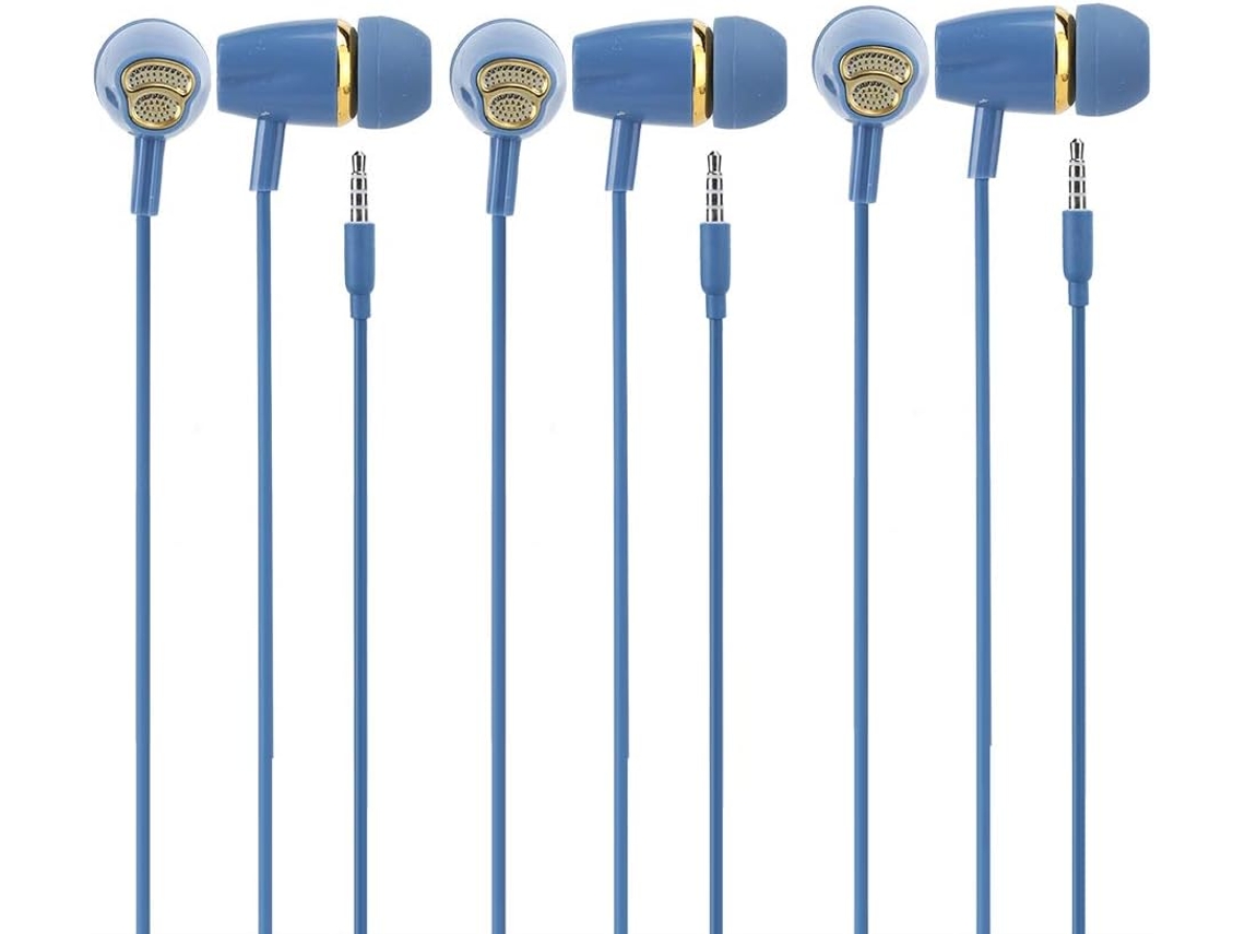 Fones De Ouvido Intra-auriculares Com Fio, Cabo Tpe, Plugue 3,5 Mm,