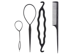 Omni-profissional Women Cabelo Styling Braid Tool (4pcs) Kit