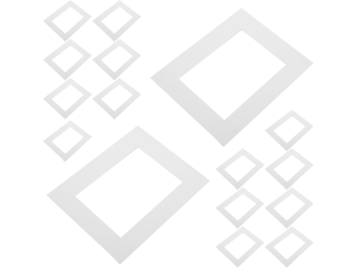 Pacote Com 20 Folhas De Cartão Branco De 25 Cm (10 Polegadas) Para Porta-retratos.
