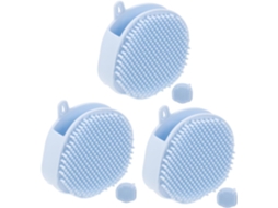 Conjunto De 3 Escovas Banho Silicone Magiclulu, Macias E Suaves Para A Pele, Práticas Esfoliantes De Silicone, Escova De