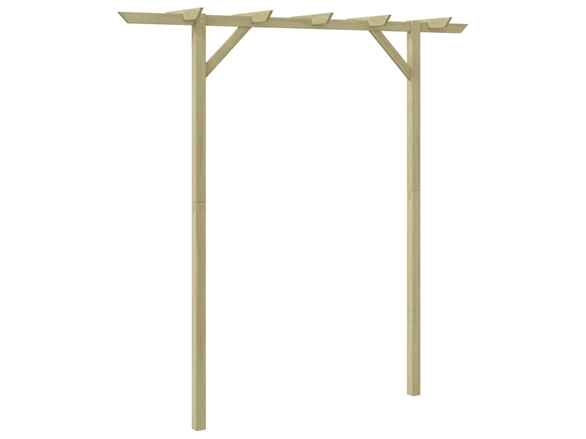 Gazebo, Gazebos Vidaxl Marrom Madeira (200 X 40 X 205 Cm)