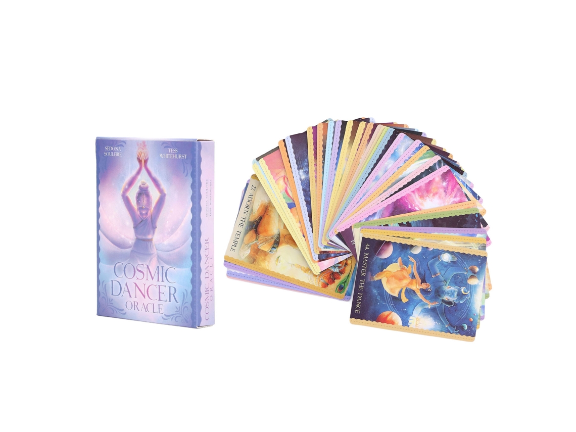 Mali baralho Oracle Tarot Cosmic Dancer 44 Cartas de Adivinhação Jogo de Tabuleiro