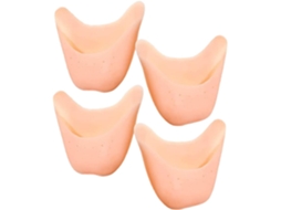 Palmilhas De Calcanhar Femininas, Protetores De Dedos Silicone Para Mulheres, Conjunto De 4 Peças, Proteção Para A Parte