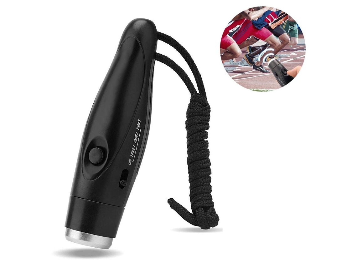 Apito Esportivo com Som Alto, Preto AQUAFORGE