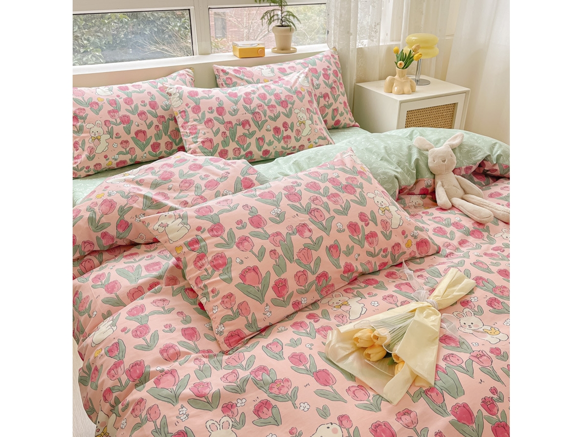 Conjunto de Capas de Edredão LUUCOZK Multicor - 4pcs