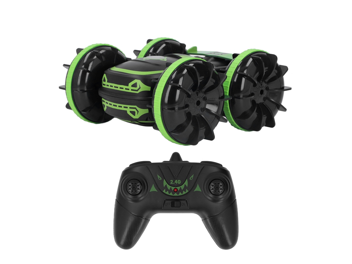 Primerox carro de Controle Remoto Anfíbio 2.4ghz 4wd com Rotação 360° Recarregável para Crianças