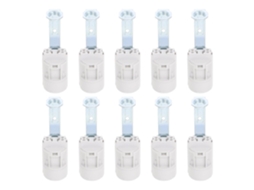 Conjunto De 80 Soquetes E14 Para Luminárias, Com Base Em Liga Metálica, Para Suporte De Candelabro (10 Unidades).