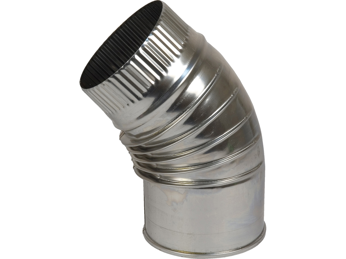 Codo estufa 45º Bofill inoxidable de 80 mm
