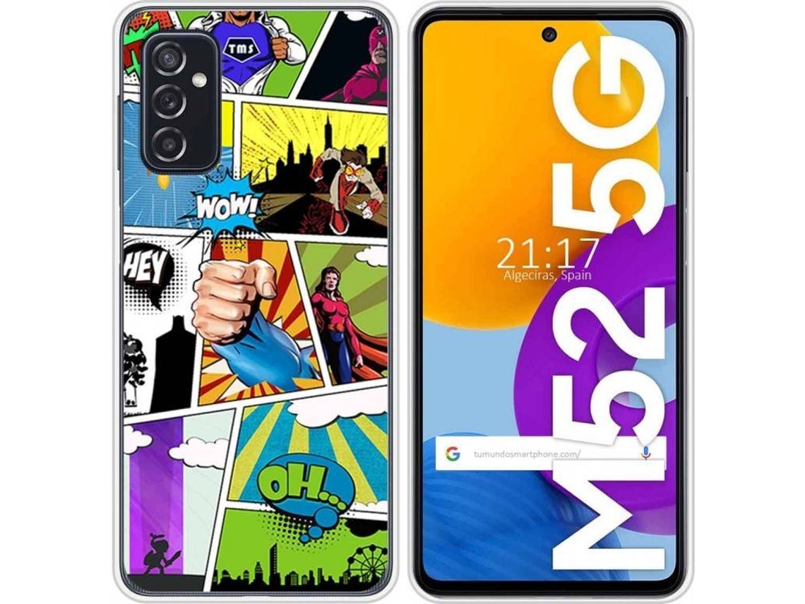 Capa Samsung Galaxy M52 5G TUMUNDOSMARTPHONE Comic Multicor