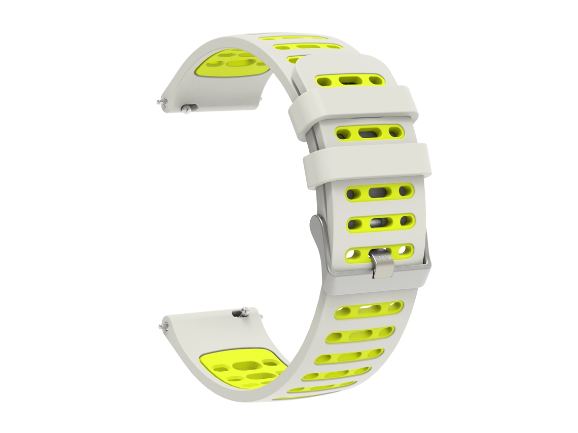 Adequado Para Pulseiras De Silicone.prata Amarelo 22mm Yunzii