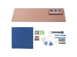 Cristal Trasero com Lente de Câmara e Kit para Galaxy Z Fold 2 5G F916 Marrom S/MARCA