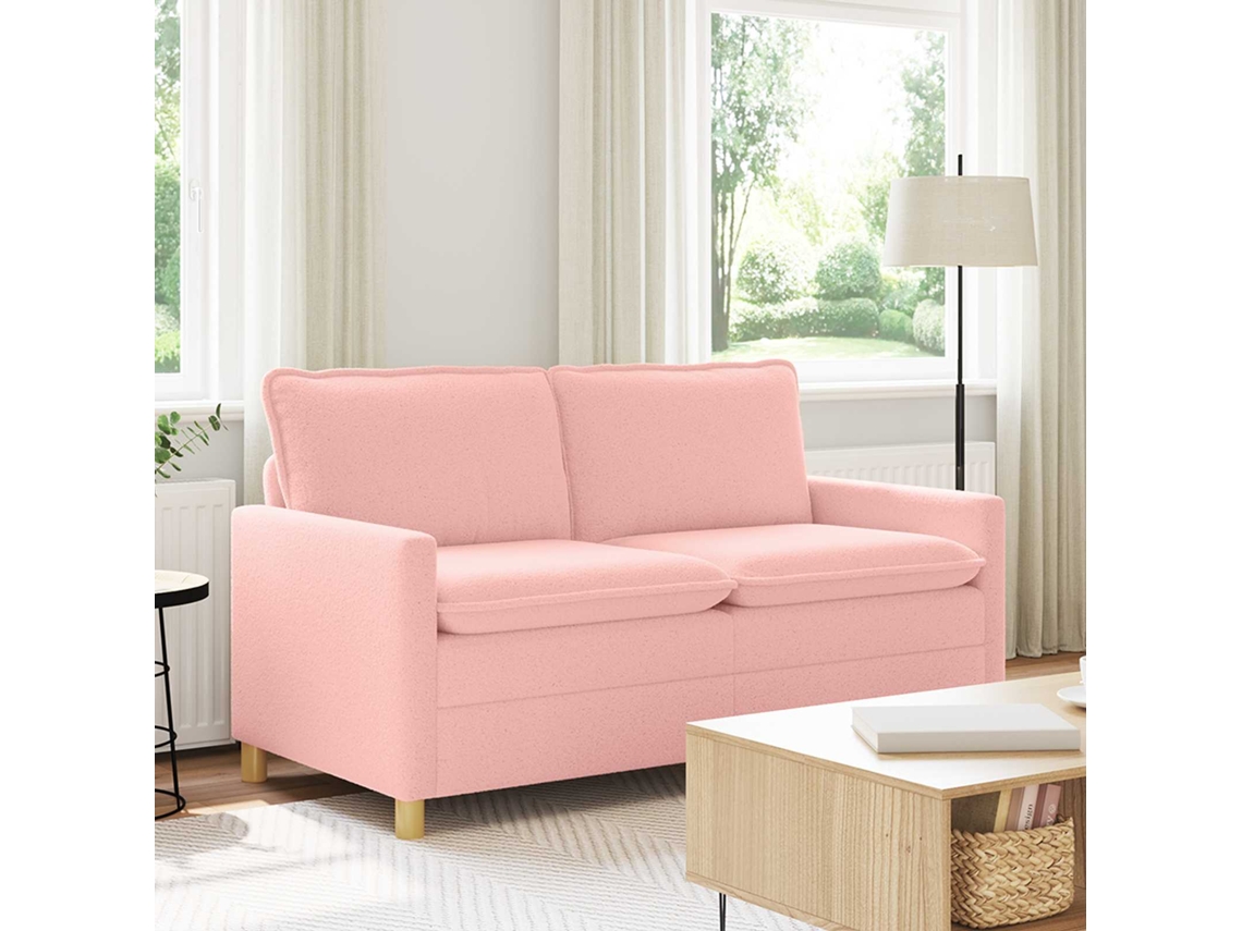 Vidaxl Sofá Rosa 156 X 81 X 87,5 Cm Tecido