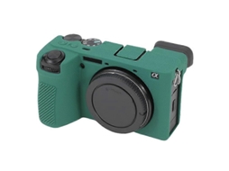 Capa Protetora De Silicone Macio Com Textura De Lichia Para Sony Ilce-6700 / A6700