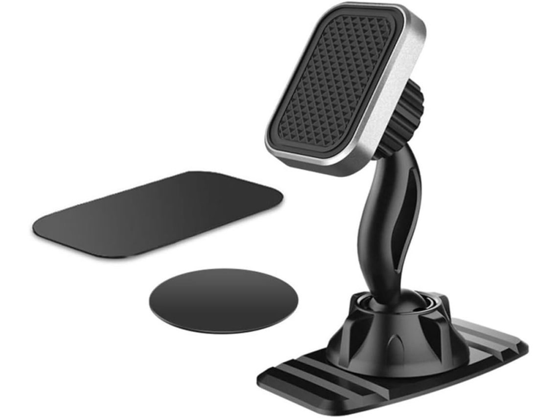 Suporte Magnético Para Celular E Gps Em Abs, Com Ímã E Adesivo.