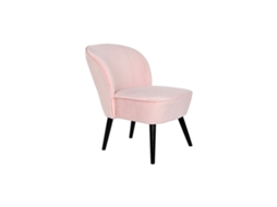 Poltrona DKD HOME DECOR Preto Rosa Claro Madeira 60x70x78 cm
